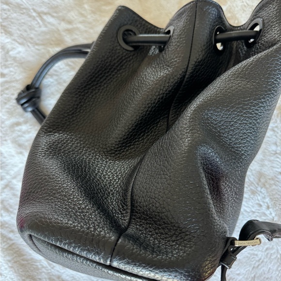 MICHAEL MICHAEL KORS BLACK LEATHER BACK PACK UNISEX - Picture 10 of 11